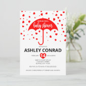 Invitation Baby shower de la Saint Valentin (Debout devant)