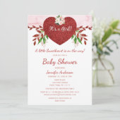 Invitation Baby shower de la Saint-Valentin (Debout devant)