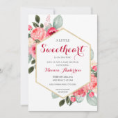 Invitation Baby shower de la Saint Valentin (Devant)