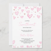 Invitation Baby Shower de la Saint-Valentin (Devant)