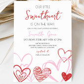 Invitation Baby Shower de la Saint-Valentin