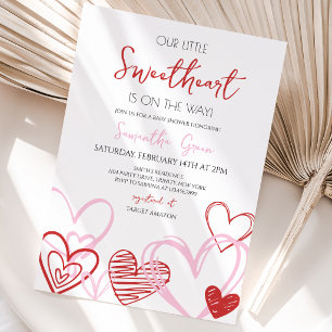 Invitation Baby Shower de la Saint-Valentin