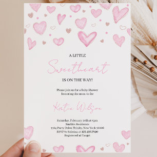 Invitation Baby Shower de la Saint-Valentin