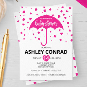Invitation Baby shower de la Saint Valentin