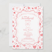 Invitation Baby shower de la Saint Valentin (Devant)