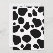 Invitation Baby shower de la Sainte vache Print Bo (Dos)