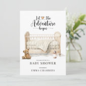 Invitation Baby shower de la scène de la pépinière (Debout devant)