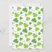 Invitation Baby shower de la St. Patrick's Day neutre par rap (Dos)