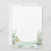 Invitation Baby shower de la tortue de mer (Dos)