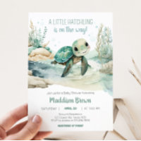 Baby shower de la tortue de mer