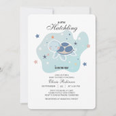 Invitation Baby shower de la tortue de mer | Océan mignon (Devant)
