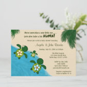 Invitation Baby shower DE LA TORTURE DE LA MER DES FILLES YEL (Debout devant)