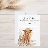 Invitation Baby shower de la vache de la rivière Boho Highlan