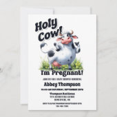 Invitation Baby shower de la Vache Sainte (Devant)