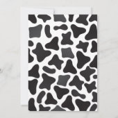 Invitation Baby shower de la vache verte (Dos)