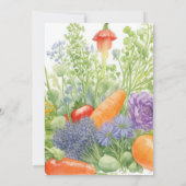 Invitation Baby shower de la vigne tomate (Dos)