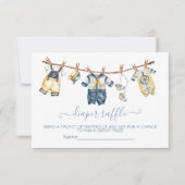 Invitation Baby shower de la voile Clothesline Déchets Raffle (Devant)
