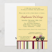Invitation Baby shower de la zone de construction (Devant / Derrière)