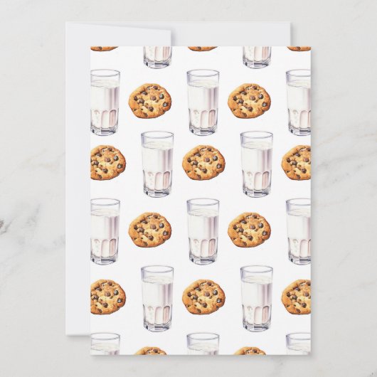 Invitation Baby shower de lait et de biscuits (Dos)