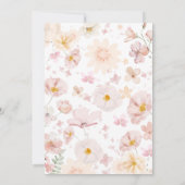 Invitation Baby shower de lapin (Dos)