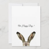 Invitation Baby shower de lapin aquarelle (Dos)