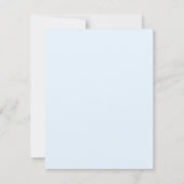 Invitation Baby shower de lapin bleu peter mignon (Dos)