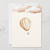 Invitation Baby shower de lapin Boho Cute (Dos)