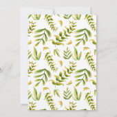 Invitation Baby shower de lapin de bois (Dos)