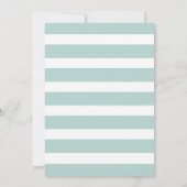 Invitation Baby shower de lapin doux (Dos)