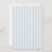 Invitation Baby shower de lapin En vichy Preppy (Dos)