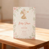 Invitation Baby shower de Lapin Floral