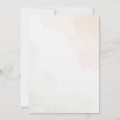 Invitation Baby shower de lapin rose (Dos)