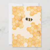 Invitation Baby shower de l'aquarelle de l'abeille (Dos)