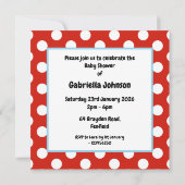 Invitation Baby shower de l'arbre de célébration p (Dos)