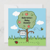 Invitation Baby shower de l'arbre de célébration p (Devant)