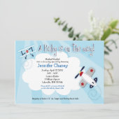 Invitation Baby shower de l'AVIATOR AVIATOR {TBA} (Debout devant)