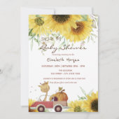 Invitation Baby shower de lecteur Citrouille de camions Giraf (Devant)