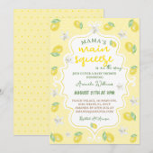 Invitation Baby Shower de Lemon Mama's Main Squeeze (Devant / Derrière)