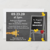 Invitation Baby shower de l'enseignant (Devant)