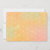 Invitation Baby shower de lettres or des Coeurs surprises (Dos)