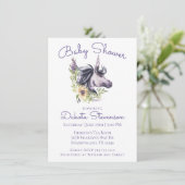 Invitation Baby shower de licorne magique | Aquarelle moderne (Debout devant)