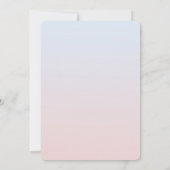 Invitation Baby shower de licorne magique en or (Dos)