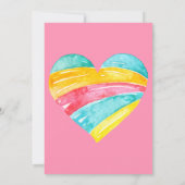 Invitation Baby shower de licorne magique pour filles (Dos)