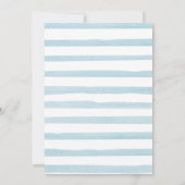 Invitation Baby shower de linge de bébé doux (Dos)