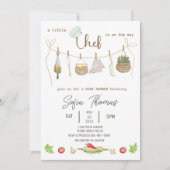 Invitation Baby shower de Little Chef neutre pour  (Devant)