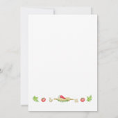 Invitation Baby shower de Little Chef neutre pour  (Dos)