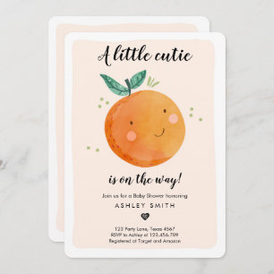 Invitation Baby shower de Little Cutie Clémentine Neutralité