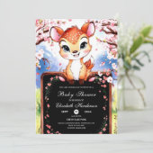 Invitation Baby shower de Little Deer (Debout devant)