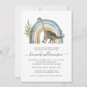 Invitation Baby shower de Little Dinosaur (Devant)
