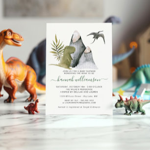 Invitation Baby shower de Little Dinosaur